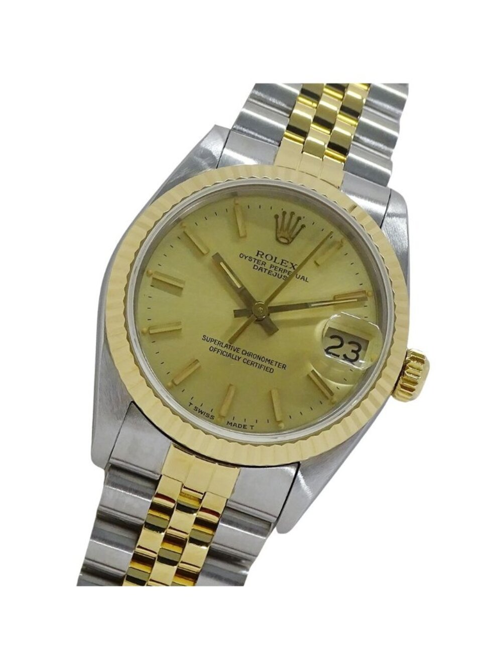 Rolex Datejust Watch Boys' Automatic Stainless Steel Gold YG Combination